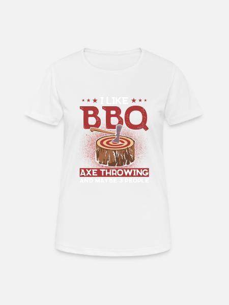 Axt Werfer Axt Werfen Axt Geschenk - Frauen T-Shirt atmungsaktiv - Weiß