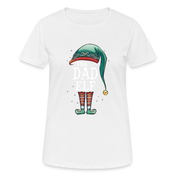 The Dad Elf Matching Group christmas - Women's Breathable T-Shirt - white - Front - AI Model Female 172 dark (172cm)