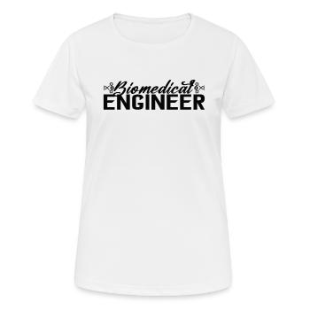Stolzer Biomedizintechniker Biologie Forschung Bio - Frauen T-Shirt atmungsaktiv - Weiß - Vorne - AI Model Female 172 dark (172cm)