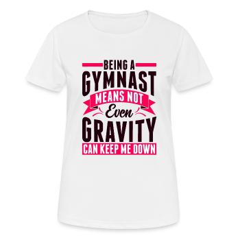 Gymnastik Turner Turnerin Turnen - Frauen T-Shirt atmungsaktiv - Weiß - Vorne - AI Model Female 172 dark (172cm)