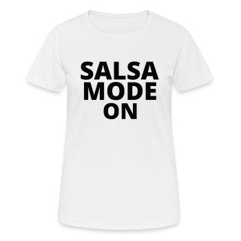 Salsa Musique Salsa Danse Salsa - T-shirt respirant Femme - blanc - Devant - AI Model Female 172 dark (172cm)