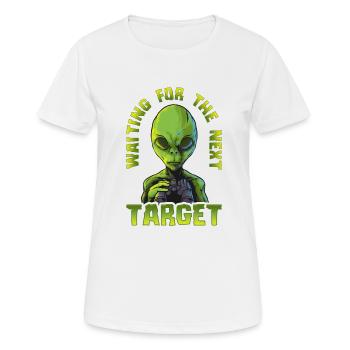 Lustiges Alien Spruch Area 51 Roswell und UFO - Frauen T-Shirt atmungsaktiv - Weiß - Vorne - AI Model Female 172 dark (172cm)