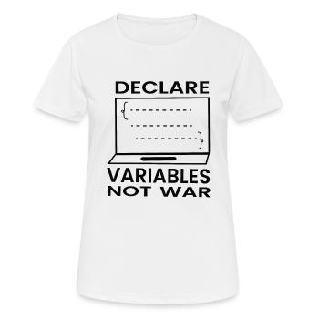 Cadeau de programmeur développeur de logiciels - T-shirt respirant Femme - blanc - Devant - AI Model Female 172 dark (172cm)
