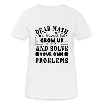 Mathelehrer Mathematische Formel Geometrie Lehrer - Frauen T-Shirt atmungsaktiv - Weiß - Vorne - AI Model Female 172 dark (172cm)