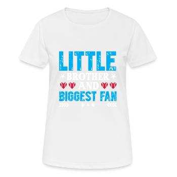 Petit frère et plus grand match de baseball de fans - T-shirt respirant Femme - blanc - Devant - AI Model Female 172 dark (172cm)