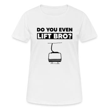Ski lift Ankerlift T-bar Surface Lift - Women's Breathable T-Shirt - white - Front - AI Model Female 172 dark (172cm)
