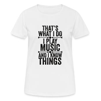 Vinyl Musiker Retro Musik Vinyl Vintage Musizieren - Frauen T-Shirt atmungsaktiv - Weiß - Vorne - AI Model Female 172 dark (172cm)