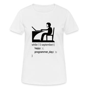 Software Developer Programmer Gift - Women's Breathable T-Shirt - white - Front - AI Model Female 172 dark (172cm)