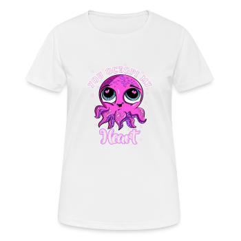 Pretty-Pretty You Octopi My Heart Squid Adorable - Frauen T-Shirt atmungsaktiv - Weiß - Vorne - AI Model Female 172 dark (172cm)