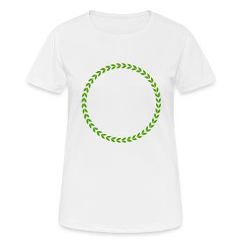 Couronne - T-shirt respirant Femme - blanc - Devant - AI Model Female 172 dark (172cm)