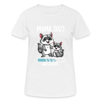 Werdende Mama 2023 - Frauen T-Shirt atmungsaktiv - Weiß - Vorne - AI Model Female 172 dark (172cm)