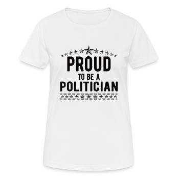 Politiker Politikerin Politik Bürgermeister Wahlen - Frauen T-Shirt atmungsaktiv - Weiß - Vorne - AI Model Female 172 dark (172cm)