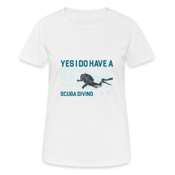 Cadeau de plongée sous-marine plongeur sous-marin - T-shirt respirant Femme - blanc - Devant - AI Model Female 172 dark (172cm)
