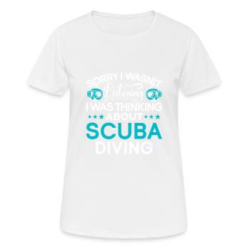 Cadeau de plongée sous-marine plongeur sous-marin - T-shirt respirant Femme - blanc - Devant - AI Model Female 172 dark (172cm)