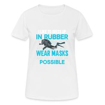 Cadeau de plongée sous-marine plongeur sous-marin - T-shirt respirant Femme - blanc - Devant - AI Model Female 172 dark (172cm)