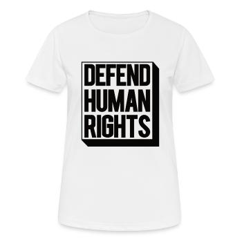 Human Rights Politics Freedom Demonstrating - Women's Breathable T-Shirt - white - Front - AI Model Female 172 dark (172cm)