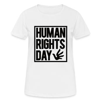 Human Rights Politics Freedom Demonstrating - Women's Breathable T-Shirt - white - Front - AI Model Female 172 dark (172cm)