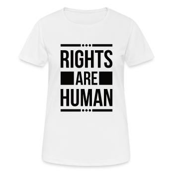 Human Rights Politics Freedom Demonstrating - Women's Breathable T-Shirt - white - Front - AI Model Female 172 dark (172cm)