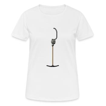 Anchor lift T-Bar lift winter ski slope skiing - Women's Breathable T-Shirt - white - Front - AI Model Female 172 dark (172cm)
