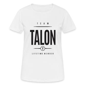 Team Talon Lifetime Member Personalized Name - Women's Breathable T-Shirt - white - Front - AI Model Female 172 dark (172cm)