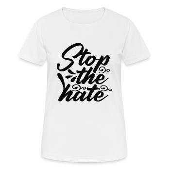 Nationalité Homme Contre le racisme Droits de l’homme - T-shirt respirant Femme - blanc - Devant - AI Model Female 172 dark (172cm)