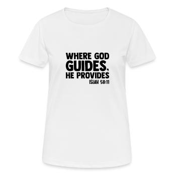Christianisme Chrétiens Foi Églises Christ Bible - T-shirt respirant Femme - blanc - Devant - AI Model Female 172 dark (172cm)