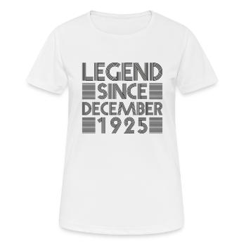 Legenden Geburtstag Dezember 1925 geboren Geschenk - Frauen T-Shirt atmungsaktiv - Weiß - Vorne - AI Model Female 172 dark (172cm)