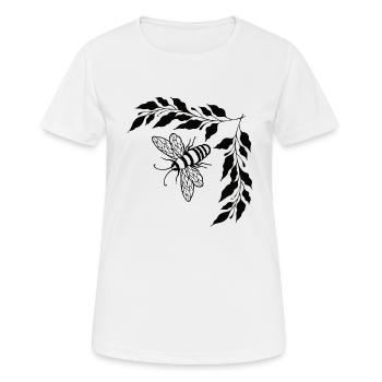 Bee - Women's Breathable T-Shirt - white - Front - AI Model Female 172 dark (172cm)