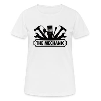 Mechanic Technician Craftsman Garage Car Hobbyist - Women's Breathable T-Shirt - white - Front - AI Model Female 172 dark (172cm)