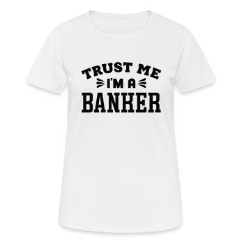 Bankangestellter Bank Bankier Geldinstitut - Frauen T-Shirt atmungsaktiv - Weiß - Vorne - AI Model Female 172 dark (172cm)
