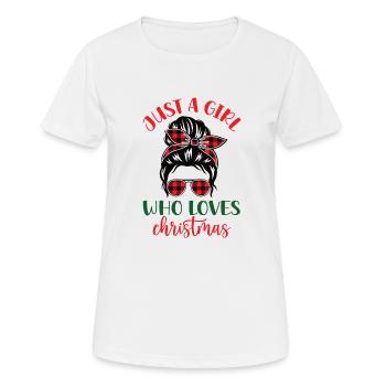 Christmas Mrs. Santa Claus Advent - Women's Breathable T-Shirt - white - Front - AI Model Female 172 dark (172cm)