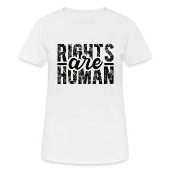 Human Rights Politics Freedom Demonstrating - Women's Breathable T-Shirt - white - Front - AI Model Female 172 dark (172cm)