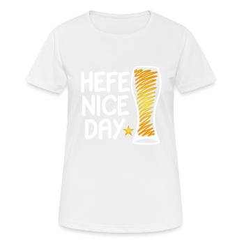 Bier Brauen Hobbybrauer Hefe Nice Day Biertrinker - Frauen T-Shirt atmungsaktiv - Weiß - Vorne - AI Model Female 172 dark (172cm)