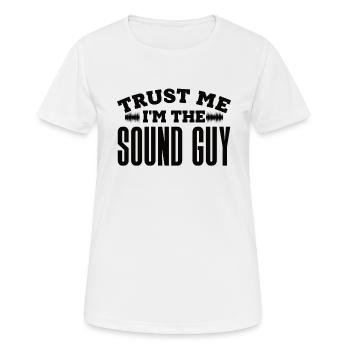 Ingénieur du son Ingénieur du son Ingénieur du son Mixeur - T-shirt respirant Femme - blanc - Devant - AI Model Female 172 dark (172cm)