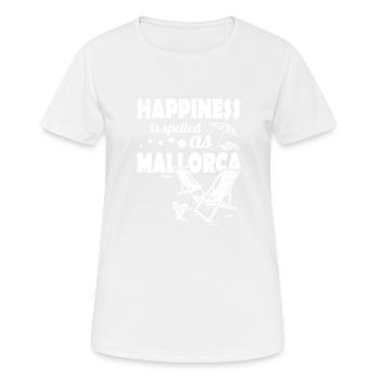 Mallorca Spanien Balearen Sommer Geschenkidee - Frauen T-Shirt atmungsaktiv - Weiß - Vorne - AI Model Female 172 dark (172cm)