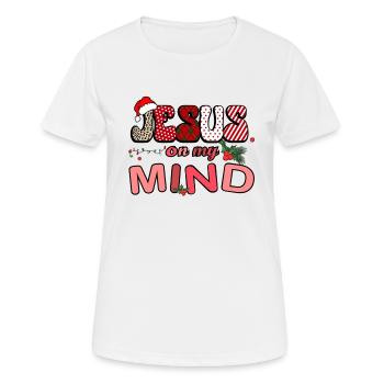 Jésus dans mon Foi Bible Orthodoxie - T-shirt respirant Femme - blanc - Devant - AI Model Female 172 dark (172cm)