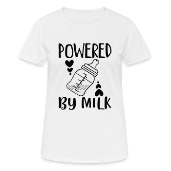 Newborn Baby Child Birth Food Milk - Women's Breathable T-Shirt - white - Front - AI Model Female 172 dark (172cm)