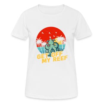 Poulpe Poulpe Tentacule de mer Poulpe Poulpe Poulpe Poulpe - T-shirt respirant Femme - blanc - Devant - AI Model Female 172 dark (172cm)