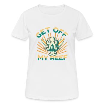 Poulpe Poulpe Tentacule de mer Poulpe Poulpe Poulpe Poulpe - T-shirt respirant Femme - blanc - Devant - AI Model Female 172 dark (172cm)