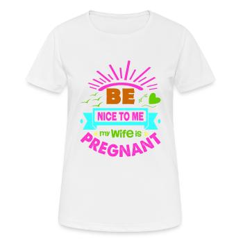 Mère Enceinte Bébé Nourrisson T-shirt Maman - T-shirt respirant Femme - blanc - Devant - AI Model Female 172 dark (172cm)