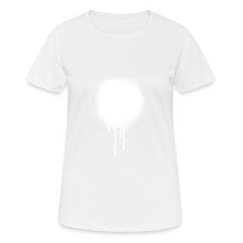 Tache de graffiti - T-shirt respirant Femme - blanc - Devant - AI Model Female 172 dark (172cm)
