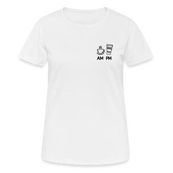 Hessian Abbelwoiglas Äppler Cider Bembel - Women's Breathable T-Shirt - white - Front - AI Model Female 172 dark (172cm)