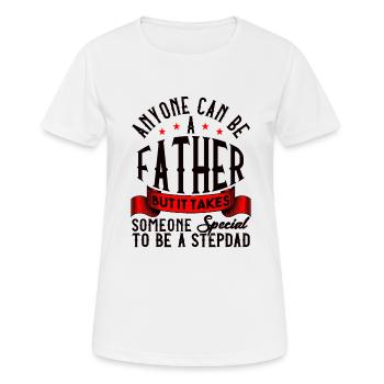 Bonus Dad Best Step Dad - Women's Breathable T-Shirt - white - Front - AI Model Female 172 dark (172cm)