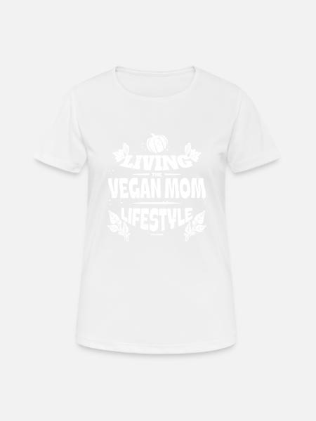 vegan - Frauen T-Shirt atmungsaktiv - Weiß