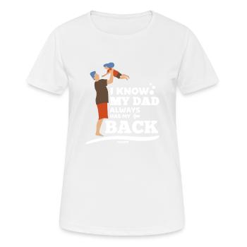 Father and daughter - Women's Breathable T-Shirt - white - Front - AI Model Female 172 dark (172cm)