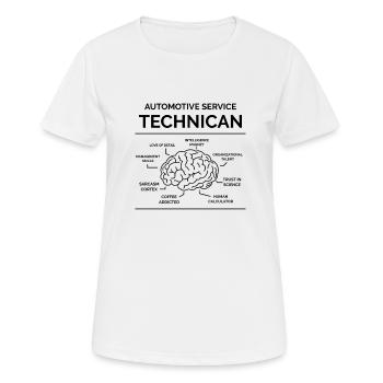 Car mechanic technician - Women's Breathable T-Shirt - white - Front - AI Model Female 172 dark (172cm)