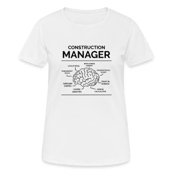 Responsable du site - T-shirt respirant Femme - blanc - Devant - AI Model Female 172 dark (172cm)