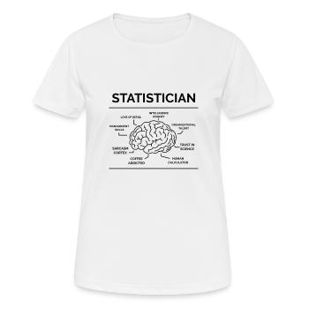 Statistician Mathematician - Women's Breathable T-Shirt - white - Front - AI Model Female 172 dark (172cm)