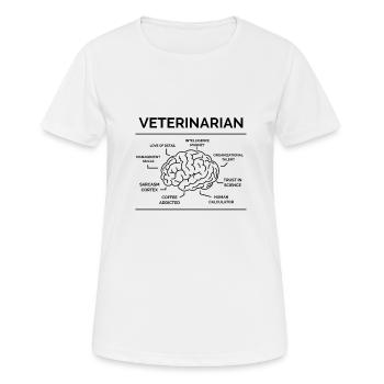 Veterinarian - Women's Breathable T-Shirt - white - Front - AI Model Female 172 dark (172cm)