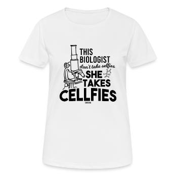Chemical laboratory assistant Scientist - Women's Breathable T-Shirt - white - Front - AI Model Female 172 dark (172cm)